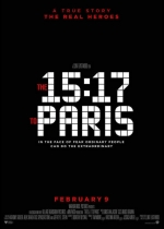 Cartaz oficial do filme 15h17: Trem para Paris