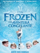 Cartaz oficial do filme Frozen: Uma Aventura Congelante