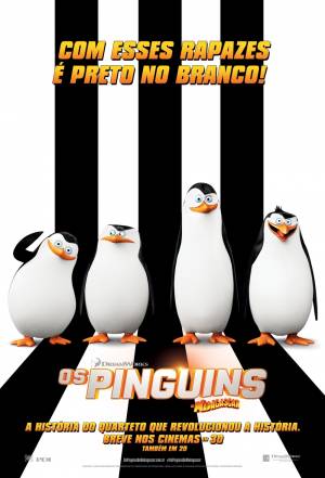 Cartaz oficial do filme Os Pinguins De Madagascar