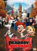 Cartaz oficial do filme As Aventuras de Peabody &amp; Sherman 