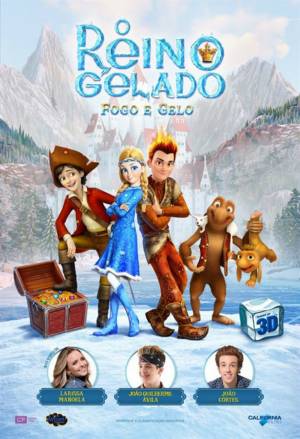 Cartaz oficial do filme O Reino Gelado: Fogo e Gelo