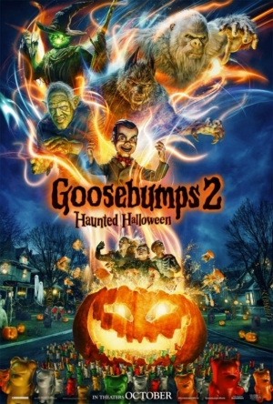 Cartaz oficial do filme Goosebumps 2: Halloween Assombrado