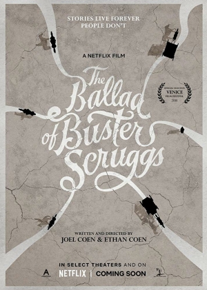 Cartaz oficial do filme A Balada de Buster Scruggs