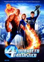 Cartaz oficial do filme Quarteto Fantástico (2005) 