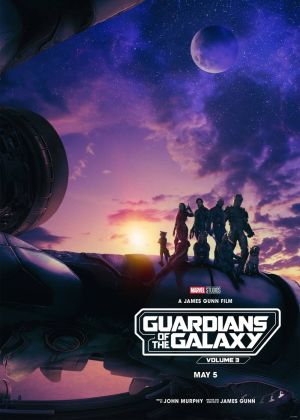 Cartaz oficial do filme Guardiões da Galáxia Vol. 3