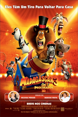Cartaz oficial do filme Madagascar 3 - Os Procurados