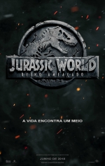 Cartaz oficial do filme Jurassic World: Reino Ameaçado