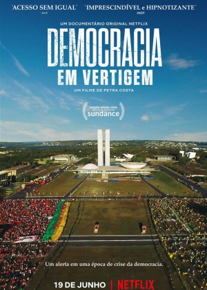 Cartaz oficial do filme Democracia em Vertigem