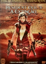 Cartaz oficial do filme Resident Evil 3 - A Extinção