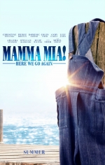 Cartaz oficial do filme Mamma Mia: Lá Vamos Nós de Novo! 