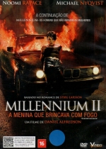 Cartaz oficial do filme Millennium II - A Menina que Brincava com Fogo