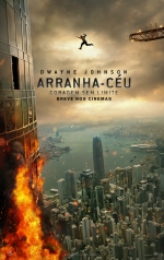 Cartaz oficial do filme Arranha-Céu: Coragem sem Limite