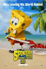 Cartaz oficial do filme Bob Esponja: Um Herói Fora D&#039;água