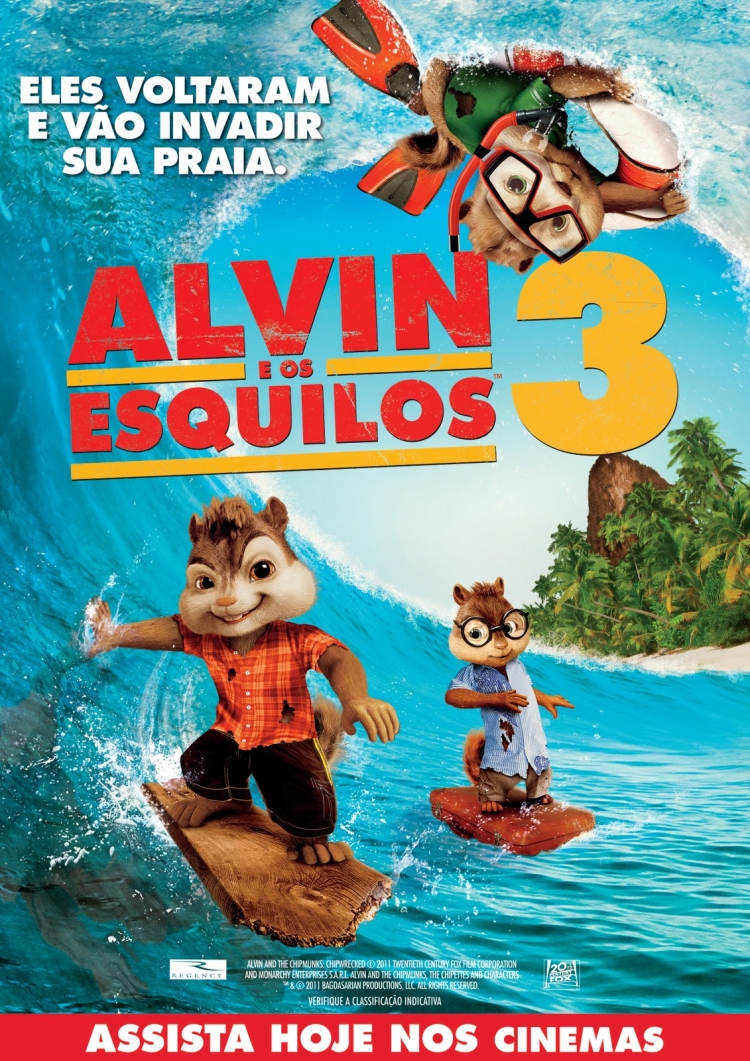 Alvin e Os Esquilos 3 Trailer