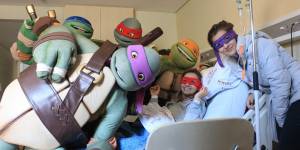 Tartarugas Ninja invadem hospital de Curitiba