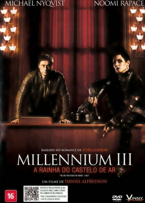 Cartaz oficial do filme Millenium 3 - a Rainha do Castelo de Ar