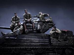 Primeiras imagens do making of de Fury, filme de tanques de guerra com Brad Pitt
