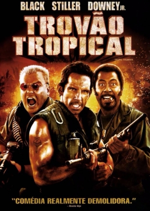 Cartaz oficial do filme Trovão Tropical