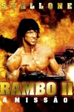 Cartaz oficial do filme Rambo II: A Missão