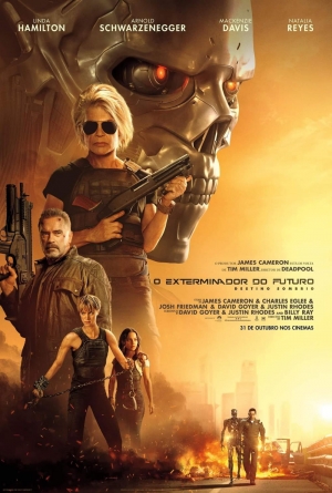 Cartaz oficial do filme O Exterminador do Futuro: Destino Sombrio